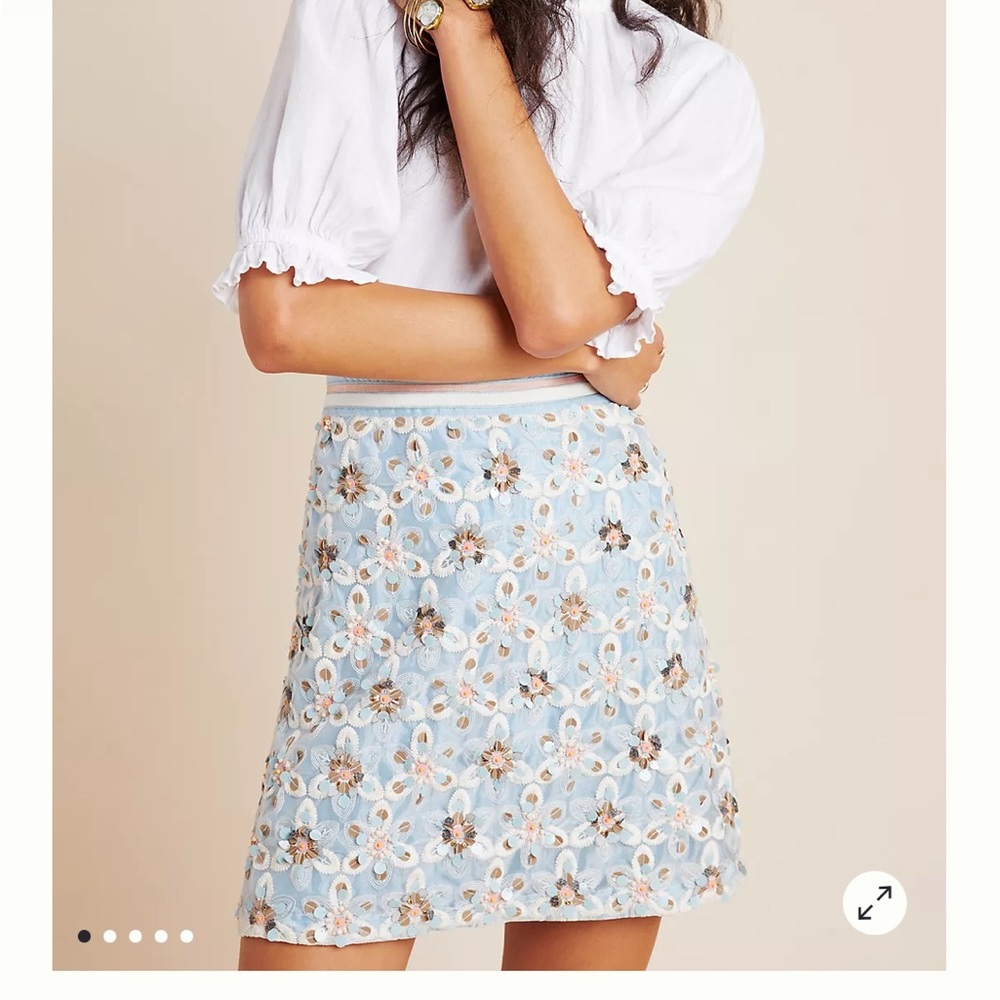 Maeve Beaded Mini skirt, US size 2
